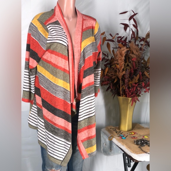 🧡💛🩶Flamingo Urban Women Orange Cardigan L - Picture 6 of 8